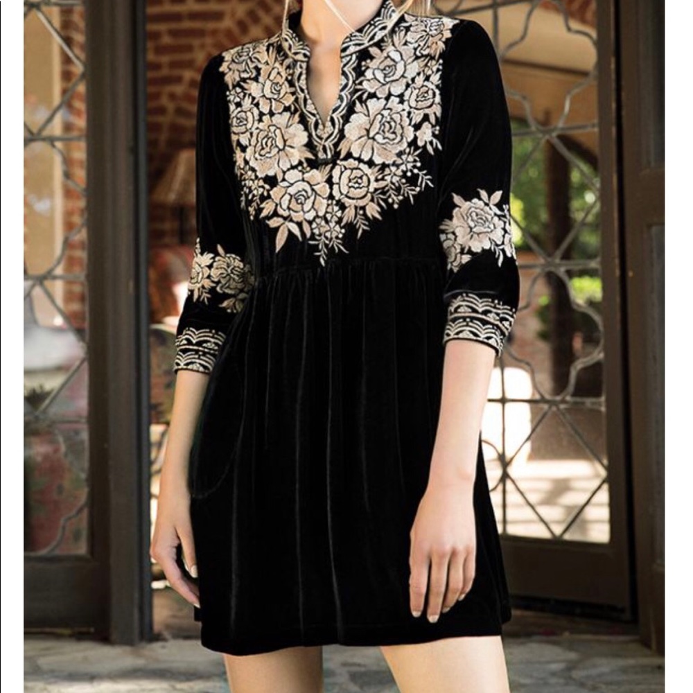 Johnny Was black dress | Perfect condition